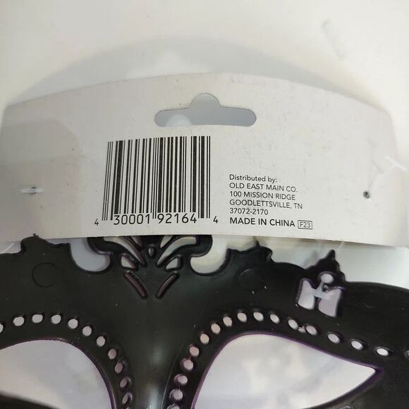 Halloween Costume Trick Treat Mask Holiday Party Ball Oktoberfest Black Purple - Picture 9 of 10